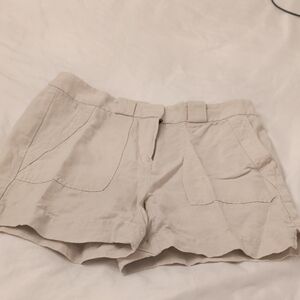 White House Black Market Cream Cargo Shorts